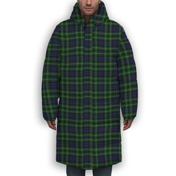 ScotsTee Shop Scottish Graham of Montrose 2 Premium Tartan Long Down Jacket Winter White Duck Down Plaid