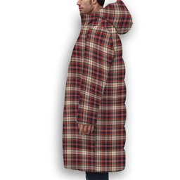 ScotsTee Shop Scottish McFarland Dress Modern Premium Tartan Long Down Jacket Winter White Duck Down Plaid