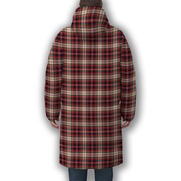 ScotsTee Shop Scottish McFarland Dress Modern Premium Tartan Long Down Jacket Winter White Duck Down Plaid