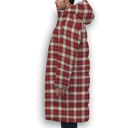ScotsTee Shop Scottish McPhee Dress Modern Premium Tartan Long Down Jacket Winter White Duck Down Plaid