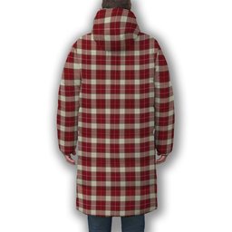 ScotsTee Shop Scottish McPhee Dress Modern Premium Tartan Long Down Jacket Winter White Duck Down Plaid