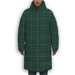 ScotsTee Shop Scottish Robertson Hunting Ancient Clan Premium Tartan Long Down Jacket Winter White Duck Down Plaid