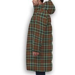 ScotsTee Shop Scottish Thompson Society Hunting Modern Premium Tartan Long Down Jacket Winter White Duck Down Plaid