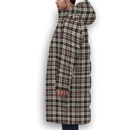 ScotsTee Shop Scottish Little Arisaid Ancient Premium Tartan Long Down Jacket Winter White Duck Down Plaid