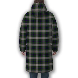 ScotsTee Shop Scottish Murray of Atholl Dress Premium Tartan Long Down Jacket Winter White Duck Down Plaid
