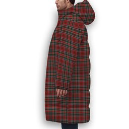 ScotsTee Shop Scottish MacDonald of Lochmaddy Premium Tartan Long Down Jacket Winter White Duck Down Plaid