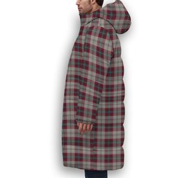 ScotsTee Shop Scottish MacLean of Duart Dress 4 Premium Tartan Long Down Jacket Winter White Duck Down Plaid