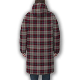 ScotsTee Shop Scottish MacLean of Duart Dress 4 Premium Tartan Long Down Jacket Winter White Duck Down Plaid