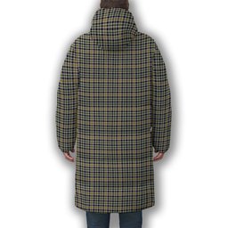 ScotsTee Shop Scottish Yamato International Premium Tartan Long Down Jacket Winter White Duck Down Plaid
