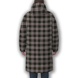 ScotsTee Shop Scottish McPherson Dress Ancient Premium Tartan Long Down Jacket Winter White Duck Down Plaid