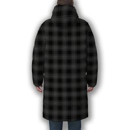 ScotsTee Shop Scottish Stewart Mourning Originaux Modern Clan Premium Tartan Long Down Jacket Winter White Duck Down Plaid