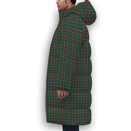 ScotsTee Shop Scottish Newfoundland Labrador Province Canada Modern Premium Tartan Long Down Jacket Winter White Duck Down Plaid
