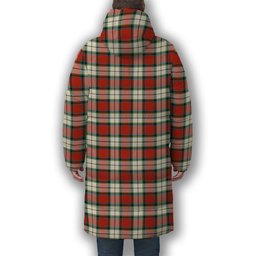ScotsTee Shop Scottish Rose Dress Ancient Premium Tartan Long Down Jacket Winter White Duck Down Plaid