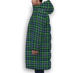 ScotsTee Shop Scottish Murray of Atholl Ancient Premium Tartan Long Down Jacket Winter White Duck Down Plaid