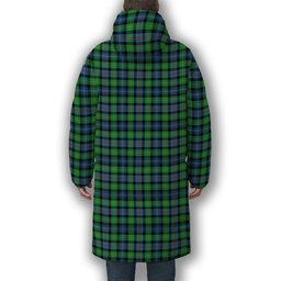 ScotsTee Shop Scottish Murray of Atholl Ancient Premium Tartan Long Down Jacket Winter White Duck Down Plaid