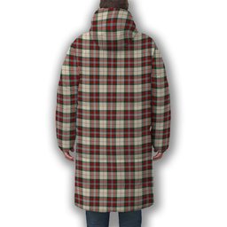 ScotsTee Shop Scottish McLean Dress Modern Premium Tartan Long Down Jacket Winter White Duck Down Plaid
