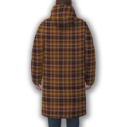 ScotsTee Shop Scottish McKay of Strathnaver Ancient Premium Tartan Long Down Jacket Winter White Duck Down Plaid