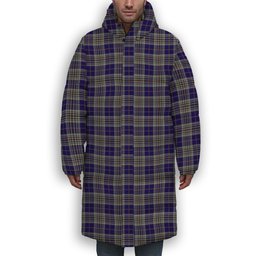 ScotsTee Shop Scottish Hanna of Stirlingshire Premium Tartan Long Down Jacket Winter White Duck Down Plaid
