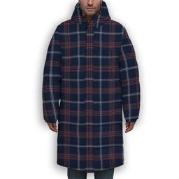ScotsTee Shop Scottish Jewish Modern Clans Premium Tartan Long Down Jacket Winter White Duck Down Plaid