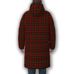 ScotsTee Shop Scottish Stewart of Ardshiel Premium Tartan Long Down Jacket Winter White Duck Down Plaid