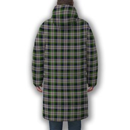 ScotsTee Shop Scottish MacNachten Dress Premium Tartan Long Down Jacket Winter White Duck Down Plaid