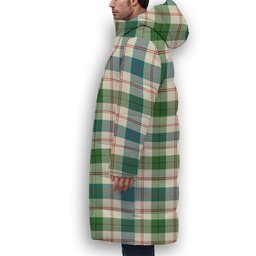 ScotsTee Shop Scottish Guthrie Dress Ancient Premium Tartan Long Down Jacket Winter White Duck Down Plaid