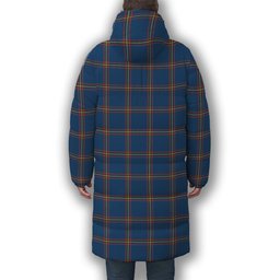 ScotsTee Shop Scottish MacLaine of Loch Buie Hunting Ancient Premium Tartan Long Down Jacket Winter White Duck Down Plaid