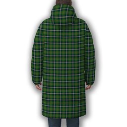 ScotsTee Shop Scottish Young Life International Scotland Premium Tartan Long Down Jacket Winter White Duck Down Plaid