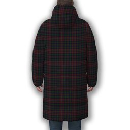 ScotsTee Shop Scottish Jrgensen of Taasingee Premium Tartan Long Down Jacket Winter White Duck Down Plaid