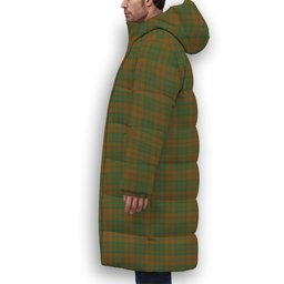 ScotsTee Shop Scottish McAlister of Glenbarr Hunting Modern Premium Tartan Long Down Jacket Winter White Duck Down Plaid