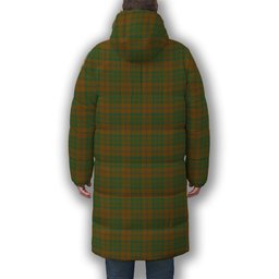 ScotsTee Shop Scottish McAlister of Glenbarr Hunting Modern Premium Tartan Long Down Jacket Winter White Duck Down Plaid