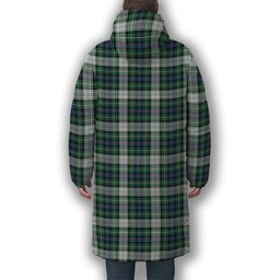 ScotsTee Shop Scottish McKenzie Dress Ancient Premium Tartan Long Down Jacket Winter White Duck Down Plaid