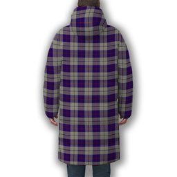 ScotsTee Shop Scottish MacRae Dress Purple 1 Premium Tartan Long Down Jacket Winter White Duck Down Plaid