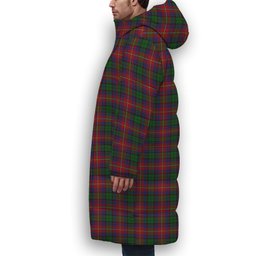 ScotsTee Shop Scottish Rattray of Lude Premium Tartan Long Down Jacket Winter White Duck Down Plaid