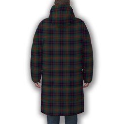 ScotsTee Shop Scottish Stewart of Appin Hunting Modern Clan Premium Tartan Long Down Jacket Winter White Duck Down Plaid