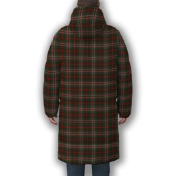 ScotsTee Shop Scottish Scott Brown Hunting Modern Premium Tartan Long Down Jacket Winter White Duck Down Plaid