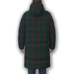 ScotsTee Shop Scottish Shaw of Tordarroch Hunting Modern Premium Tartan Long Down Jacket Winter White Duck Down Plaid