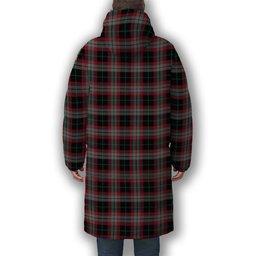 ScotsTee Shop Scottish Lindsay Hunting Modern Premium Tartan Long Down Jacket Winter White Duck Down Plaid