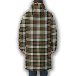 ScotsTee Shop Scottish Stewart Dress Ancient Premium Tartan Long Down Jacket Winter White Duck Down Plaid