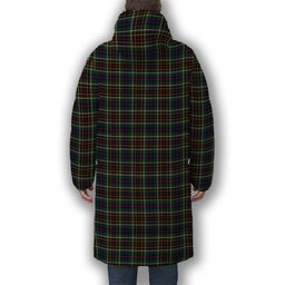 ScotsTee Shop Scottish Hyslop Hunting 2 Premium Tartan Long Down Jacket Winter White Duck Down Plaid