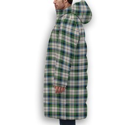 ScotsTee Shop Scottish McNaughton Dress Ancient Premium Tartan Long Down Jacket Winter White Duck Down Plaid