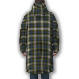 ScotsTee Shop Scottish McDonell of Glengarry Dress Ancient Premium Tartan Long Down Jacket Winter White Duck Down Plaid