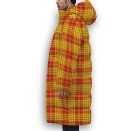 ScotsTee Shop Scottish MacMillan Dress Modern Premium Tartan Long Down Jacket Winter White Duck Down Plaid