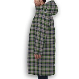 ScotsTee Shop Scottish McNaughton Dress Premium Tartan Long Down Jacket Winter White Duck Down Plaid