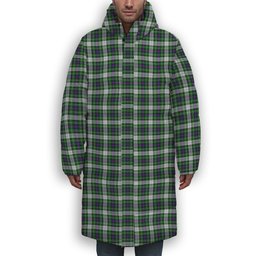 ScotsTee Shop Scottish McKenzie Dress Modern Premium Tartan Long Down Jacket Winter White Duck Down Plaid