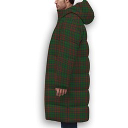 ScotsTee Shop Scottish Matheson Hunting Highland Premium Tartan Long Down Jacket Winter White Duck Down Plaid