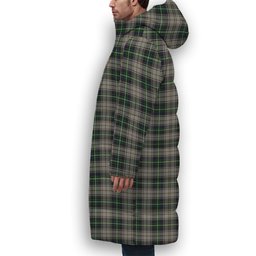 ScotsTee Shop Scottish MacSheehy Premium Tartan Long Down Jacket Winter White Duck Down Plaid