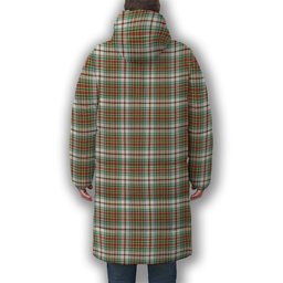 ScotsTee Shop Scottish McBean Dress Ancient Premium Tartan Long Down Jacket Winter White Duck Down Plaid