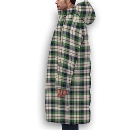 ScotsTee Shop Scottish MacNaughton Dress Modern Premium Tartan Long Down Jacket Winter White Duck Down Plaid