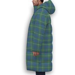 ScotsTee Shop Scottish McIntyre Hunting Ancient Premium Tartan Long Down Jacket Winter White Duck Down Plaid